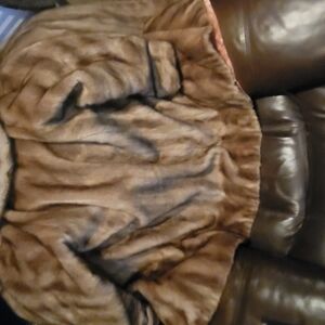 Wink Faux Fur Coat in Brown